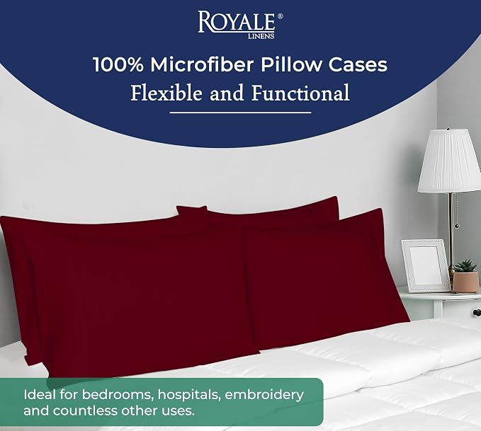 Royale Linens King Pillowcase Set of 2 - Image 6
