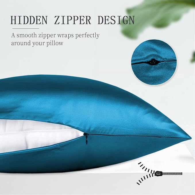 OLESILK Silk Body Pillowcase 20x54 Zippered: 100% Mulberry Silk - Image 6