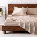 MR&HM Satin Bed Sheets, Full Size Sheets Set by MRHM