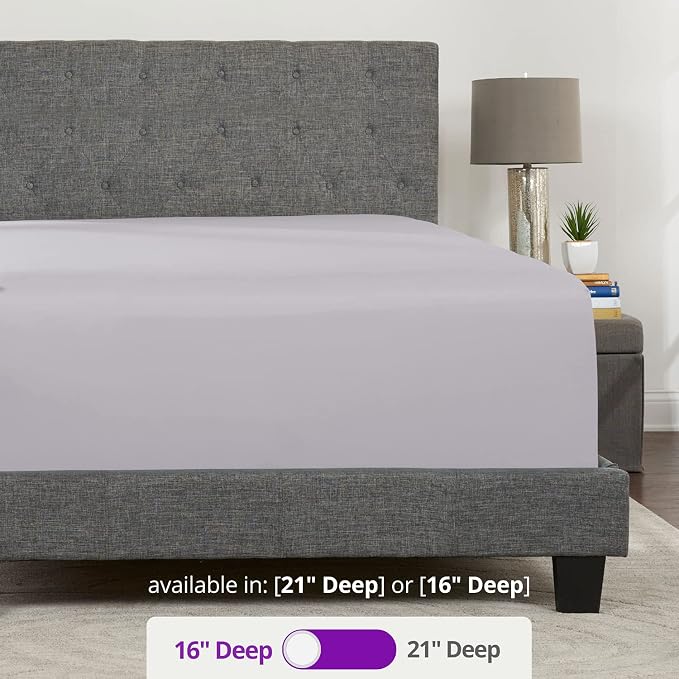 Queen Size Deep Pocket Fitted Sheets 16' Fit Perfectly 14'18' Mattress & - Image 4