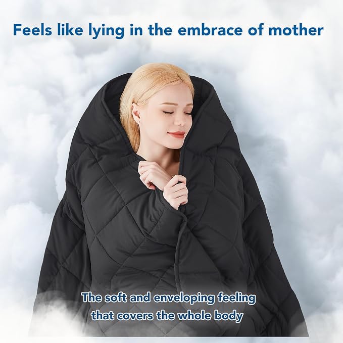 Topcee Weighted Blanket for Adults Queen Size Soft Cooling Heavy Blanket - Image 3