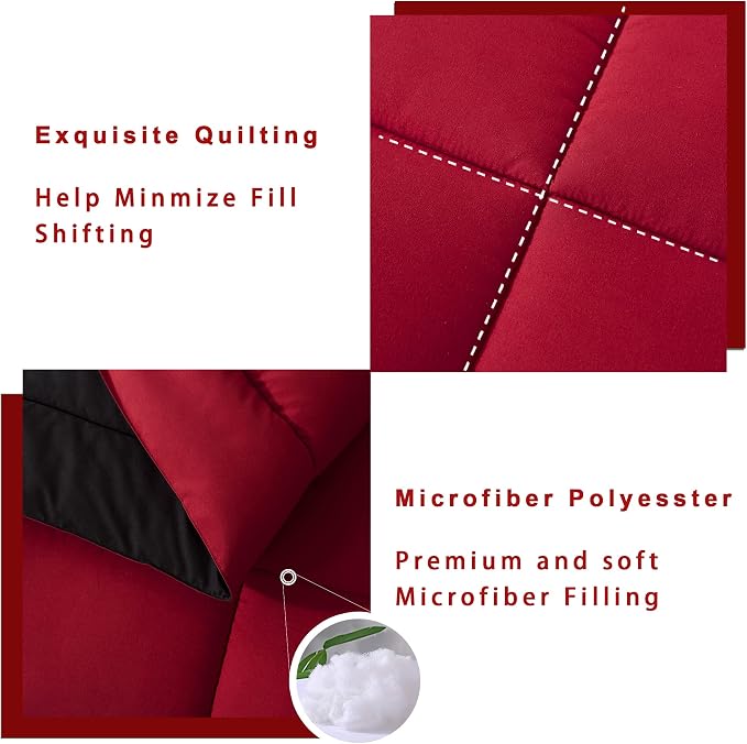 DOWNCOOL Twin Comforter Set -All Season Bedding Comforters Sets - Image 3