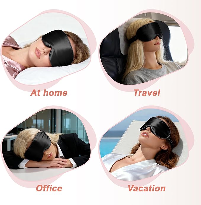 VOCOSTE 22 Momme Pure Silk Sleep Mask - Image 6