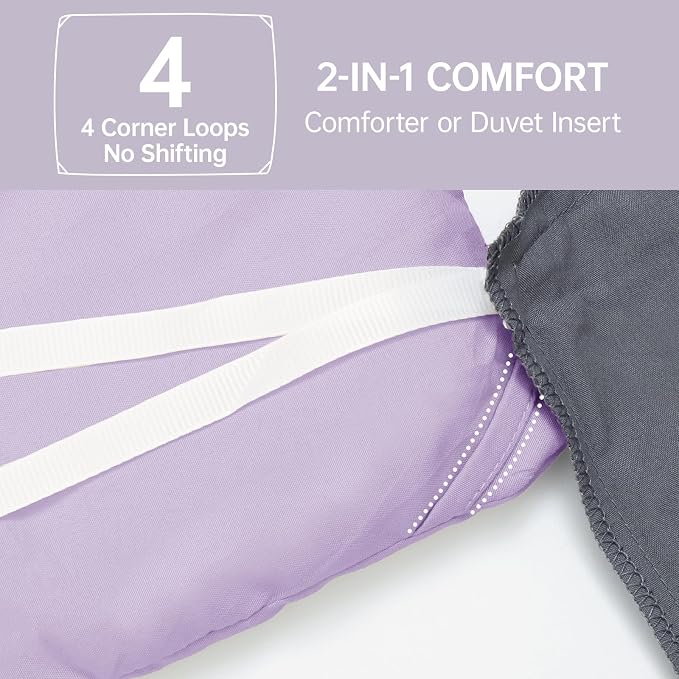 MUXHOMO Full Comforter Sets, All Season Ultra Soft Down Alternative Bedding - Image 6