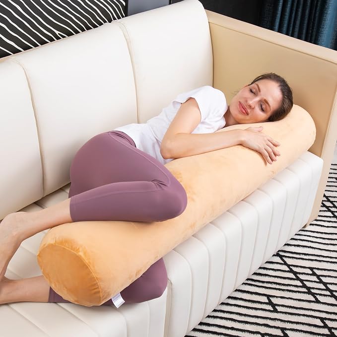 1 MIDDLE ONE Bolster Pillow for Bed, Long Round Body Pillow for Adults - Image 5