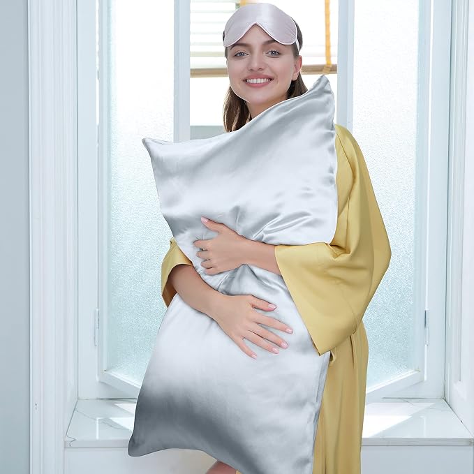 J JIMOO 100% Mulberry Silk Pillowcase - Image 3