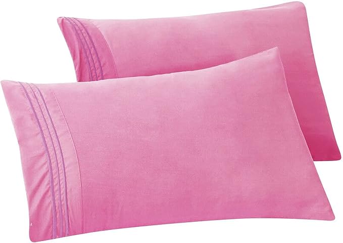 Elegant Comfort Solid Pillowcases 1500 Premium Hotel Quality Microfiber by ELEGANTCOMFORT