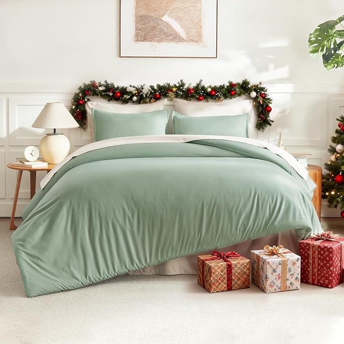 Litanika King Size Comforter Set, 3 Pieces Lightweight Solid Comforter King Size - Image 6