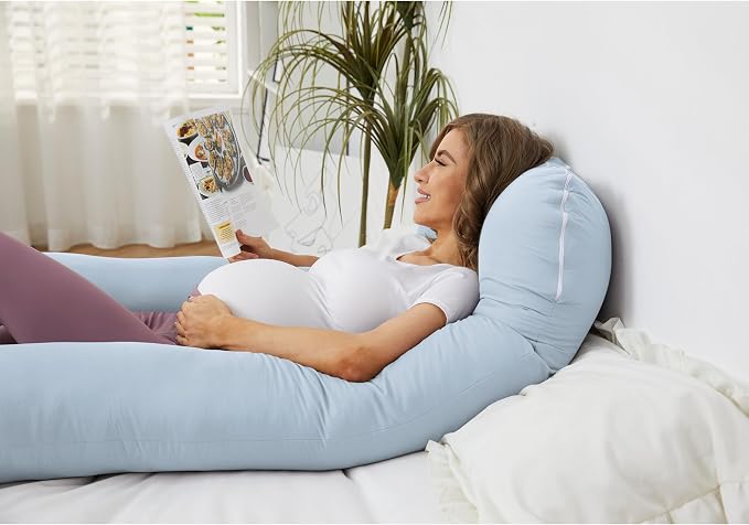 ZZZhen Pregnancy Pillow for Sleeping, U Shaped Maternity Pillow - Image 4