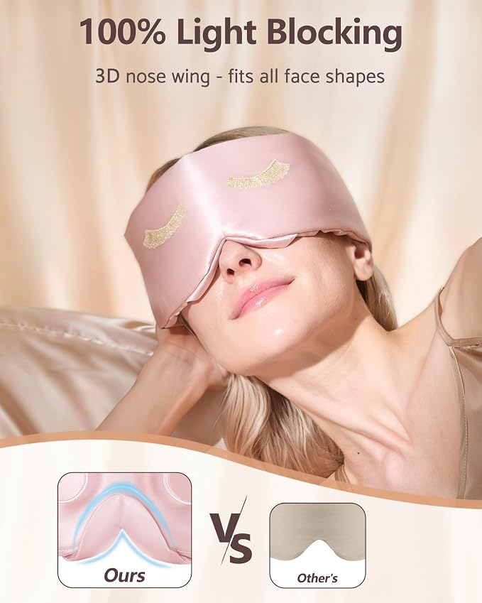 BeeVines Pure Silk 3D Sleep Mask - Image 4