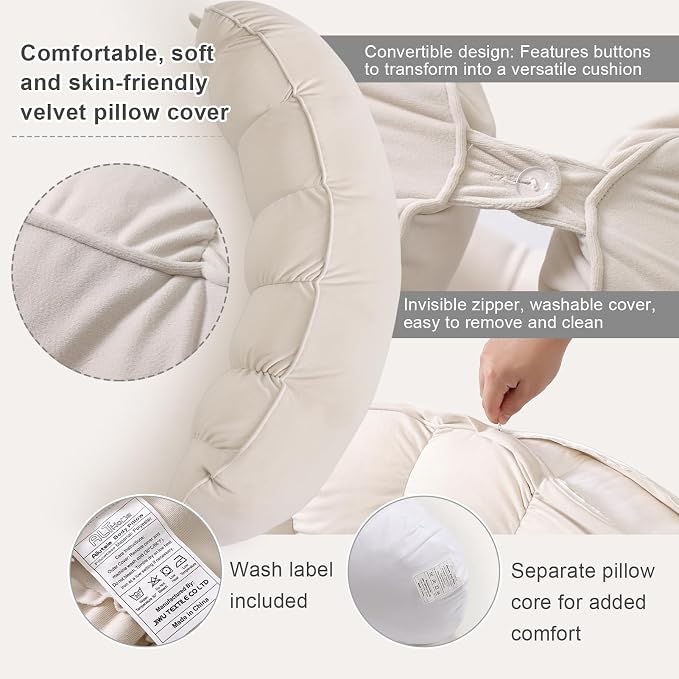 Peallow – Long Round Body Pillow - Image 4
