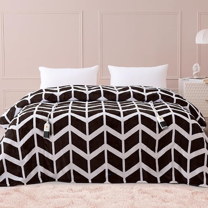VENTIMI Electric Blanket Queen Size, Fast Heating Blanket by VENTIMI
