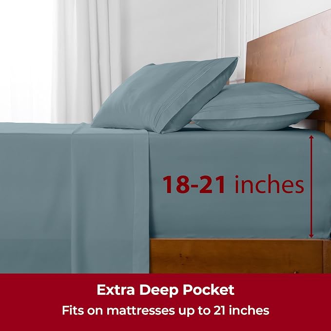 Mellanni Extra Deep California King Sheets - Image 6