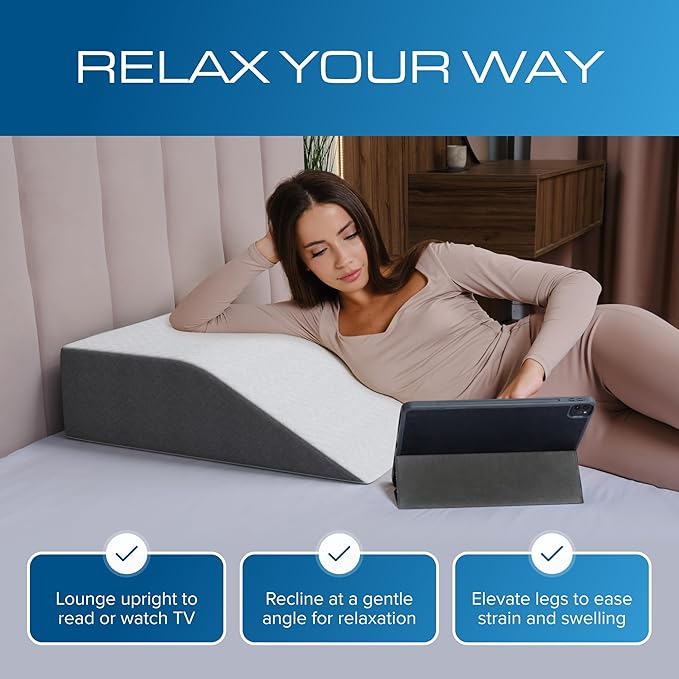 Kolbs Leg Elevation Pillow for After Surgery | Flat Top Bed Wedge Bolster - Image 7