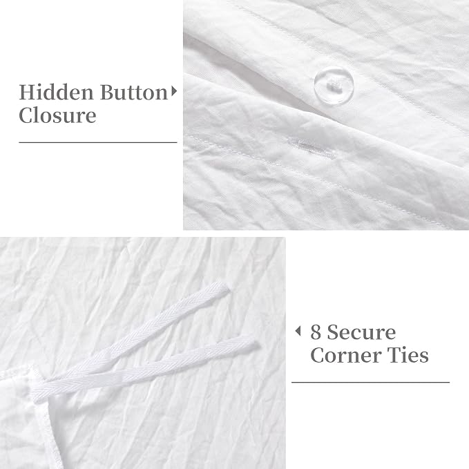 Ruffle Duvet Cover King Size, 104x90 in - Image 4