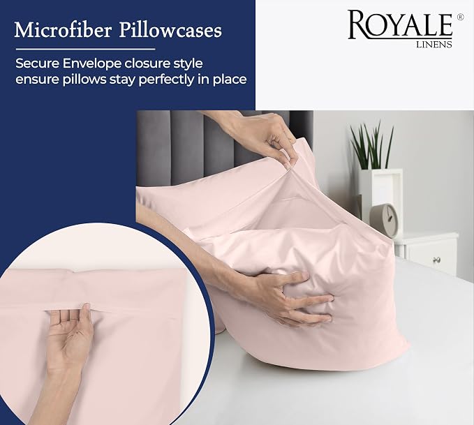 Royale Linens King Pillowcase Set of 2 - Image 5