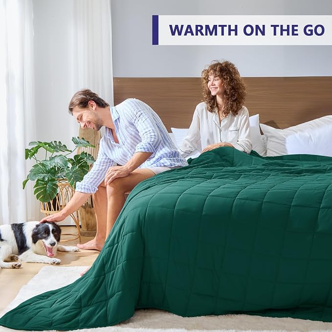 King Size Weighted Blanket for Adults Cooling Heavy Blanket for Sleeping - Image 4