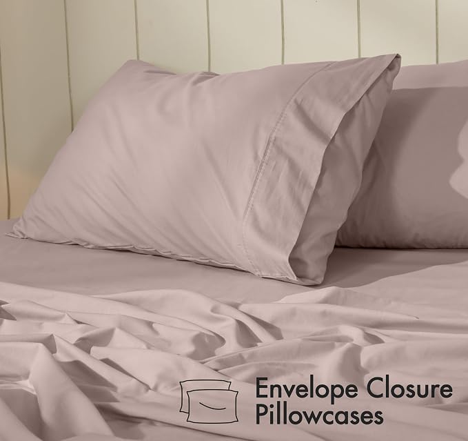 RUVANTI 100% Cotton Sheets – Twin XL Size Percale Bedding, Cooling & Breathable - Image 5