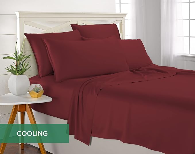 Queen Pillowcases by Pure Bamboo, Genuine 100% Organic Viscose Derived from - Image 5