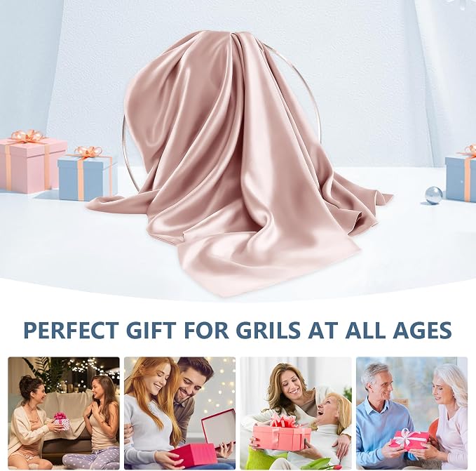 Silk Pillow Cases 2 Pack Standard Size Mulberry Silk Pillowcase Set of 2 - Image 7