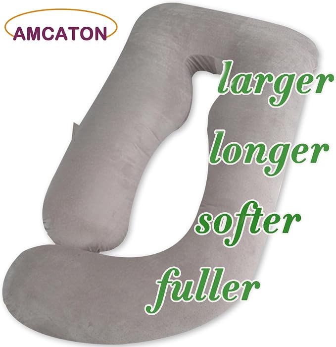 60 Inch Pregnancy Pillows for Sleeping, Extra Large U Shaped Body Pillow - Image 2