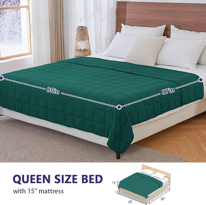 King Size Weighted Blanket for Adults Cooling Heavy Blanket for Sleeping - Image 2