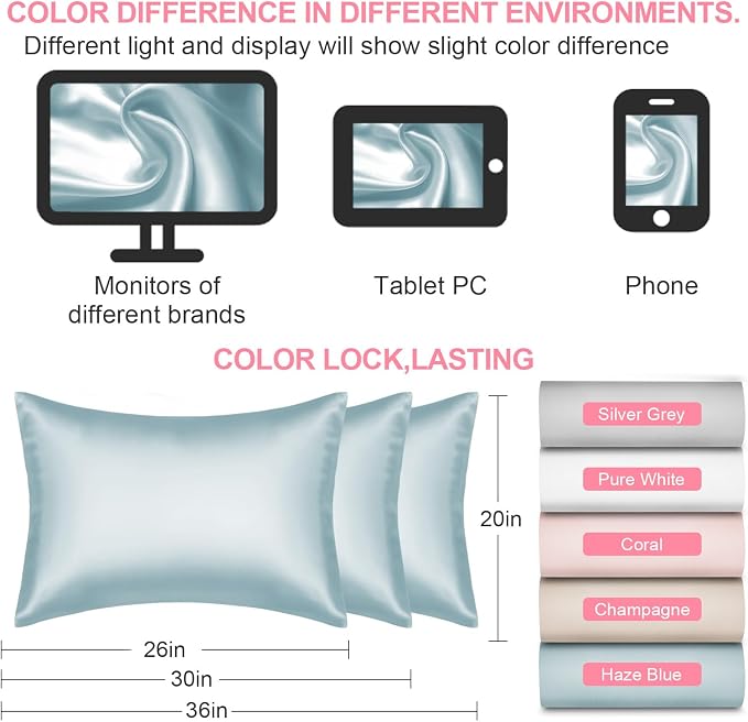 Silk Pillow Cases Queen Size - Image 7