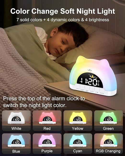 Kids Alarm Clock, Wake Up Clock - Image 4