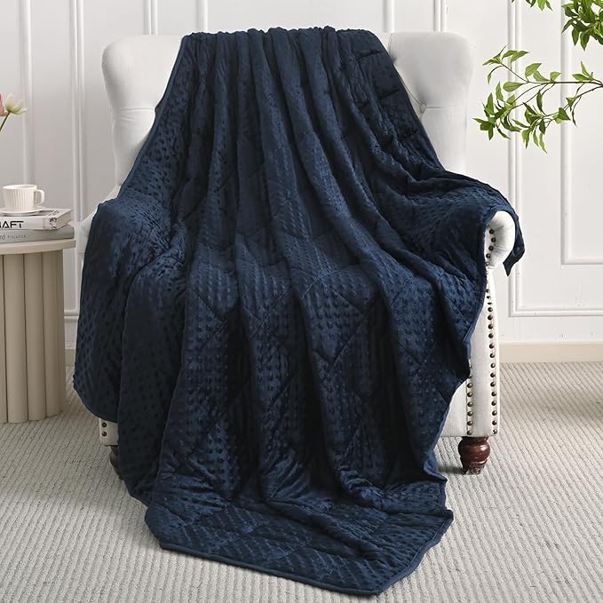 Mr. Sandman Weighted Blanket for Adults, Minky Heavy Blanket for Woman - Image 2