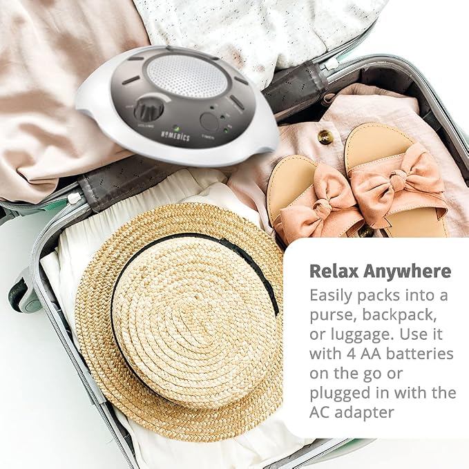 Homedics SoundSleep White Noise Sound Machine, Small Travel Sound Machine - Image 7