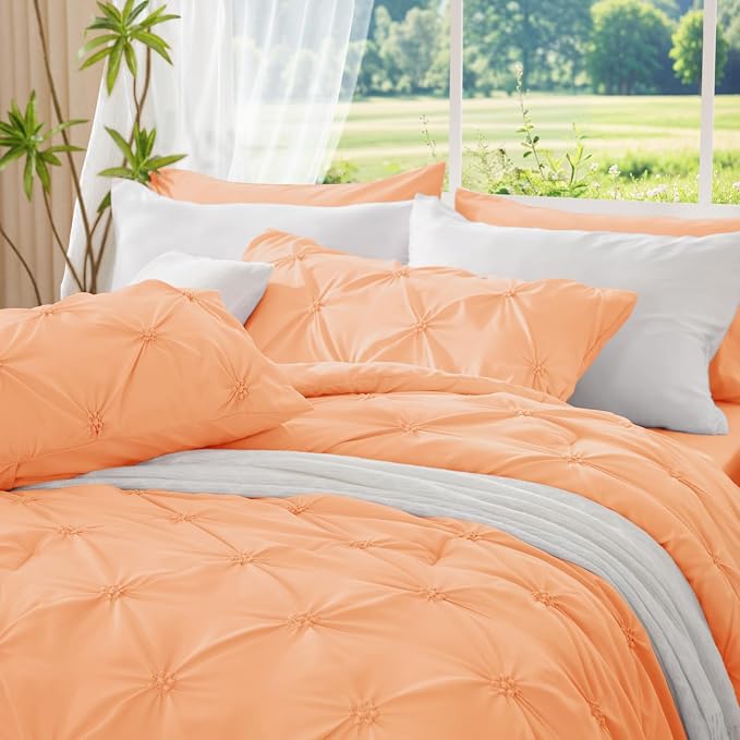 BEDELITE Apricot Queen Comforter Set - Image 6