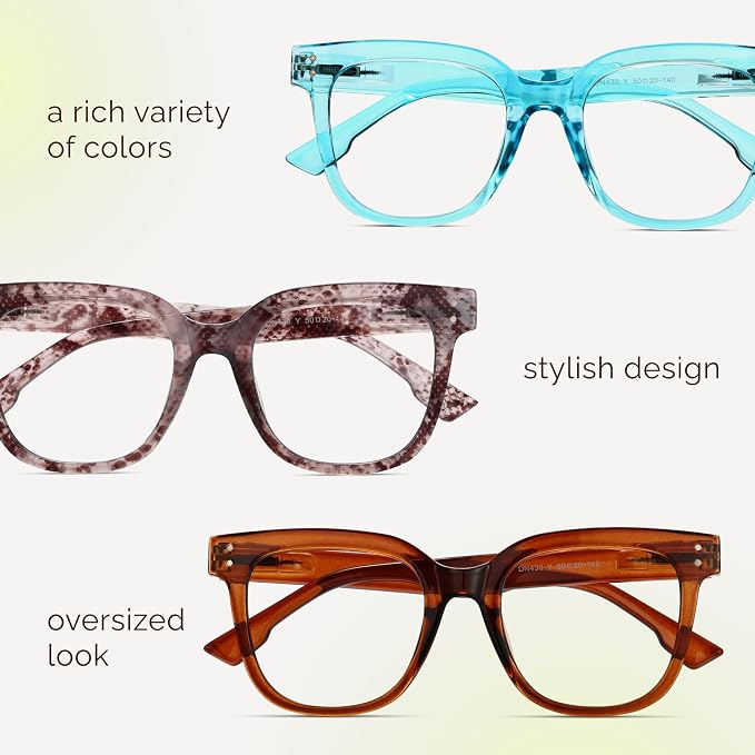 miyya Blue Light Glasses for Women & Men – Oversized UV & Blue Light Blocker - Image 8