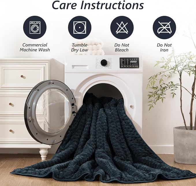Mr. Sandman Weighted Blankets for Adults Queen Size 15lbs, Warm Sherpa Fleece - Image 5