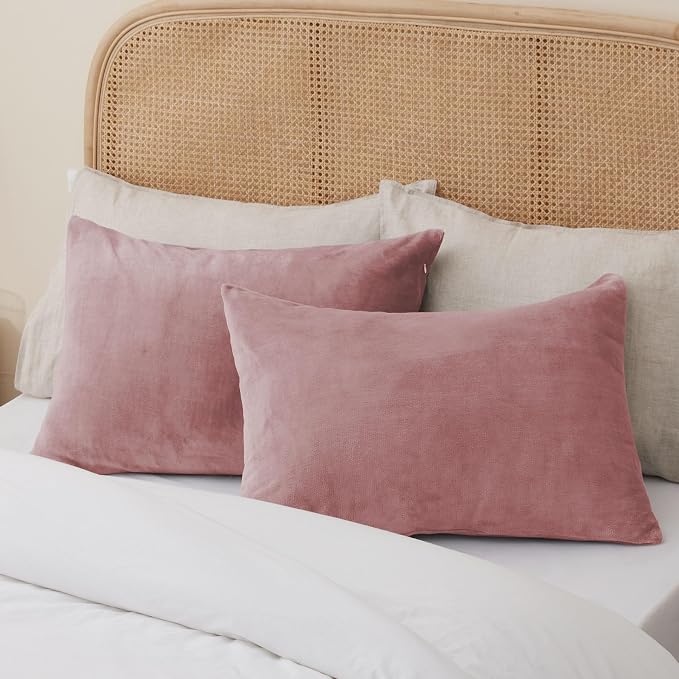 BEDELITE Flannel Pillowcases Standard Set of 2, Super Soft Fleece Pillow Case - Image 8