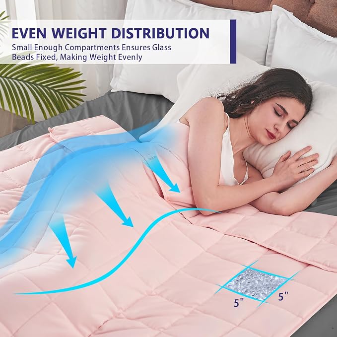 yescool Weighted Blanket for Adults Cooling Heavy Blanket for Sleeping Perfect - Image 3