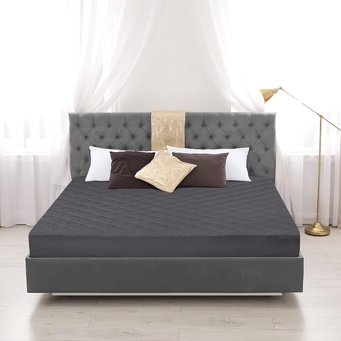 Utopia Bedding Quilted Fitted Mattress Pad, King Size, Elastic Fitted Mattress - Image 7