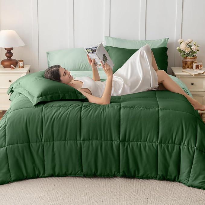JOLLYVOGUE Full Comforter Set, Ultra-Soft Bed in a Bag Full Size 7 Pieces - Image 6