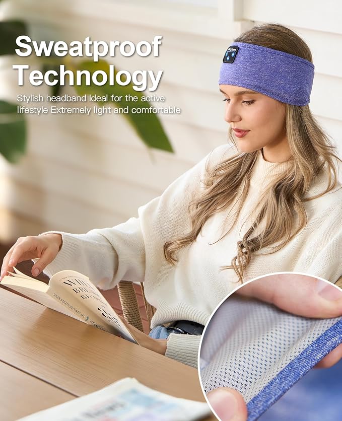 Perytong Sleep Headphones Wireless, Air Travel, Meditation - Image 2