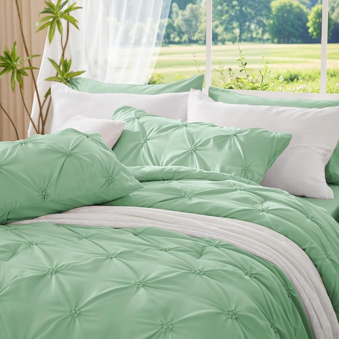 BEDELITE Sage Green King Size Comforter Set - Image 6