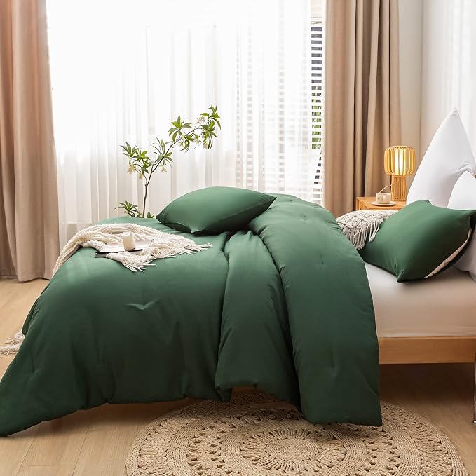 weigelia Emerald Full Size Comforter 3PCS Microfiber Full Size Comforters Set - Image 7