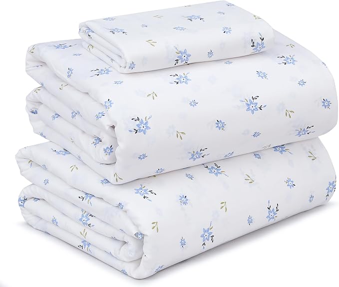 RUVANTI 100% Cotton Sheets – Twin XL Size Percale Bedding, Cooling & Breathable by Ruvanti