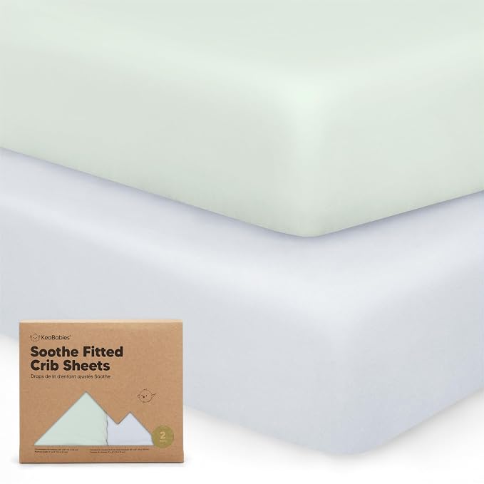 KeaBabies 2-Pack Organic Crib Sheets by KeaBabies