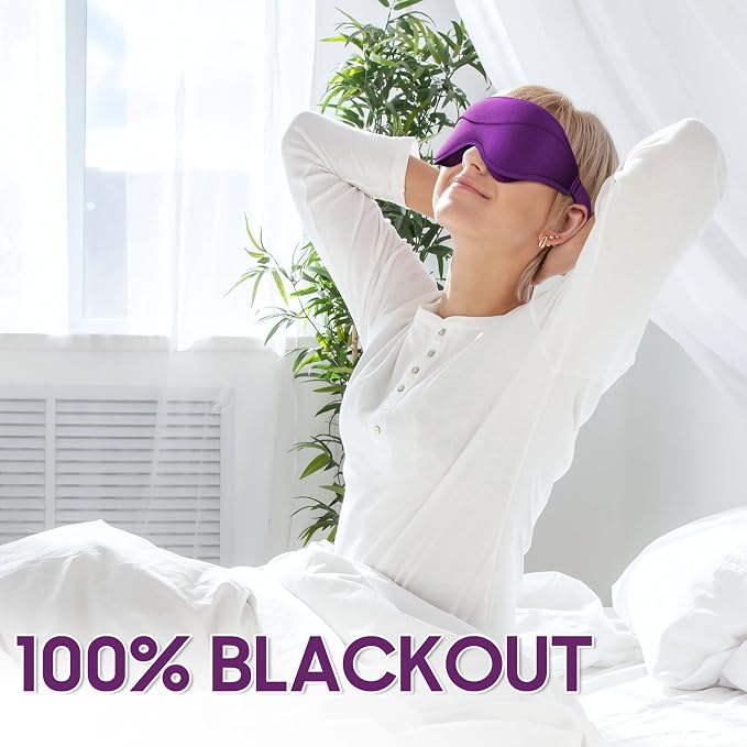Sleep Mask - Total Blackout 3D Sleeping Mask, Super Lightweight & Silky Soft - Image 2