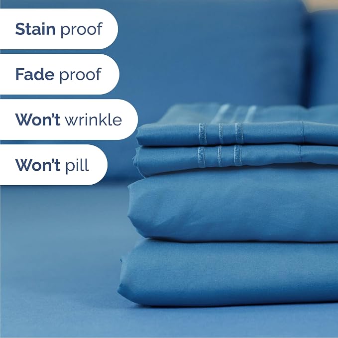 Queen Size 4 Piece Sheet Set - Image 5