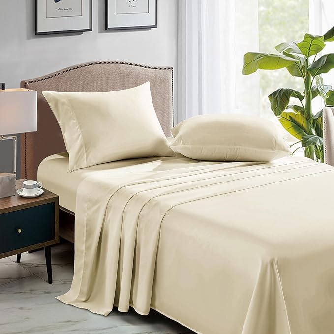 FreshCulture Twin Flat Sheets Only, Soft Microfiber Bedding Sheets - Image 3