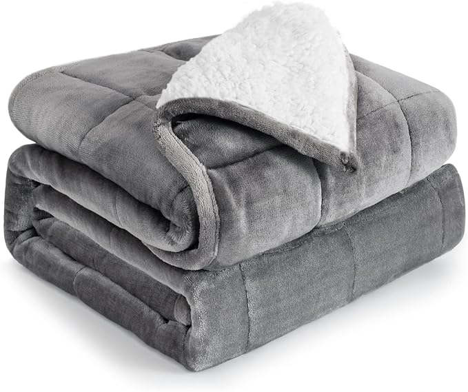 Cottonblue Weighted Blanket 20 lbs, Sherpa Fleece Weighted Blanket Queen Size by Cottonblue