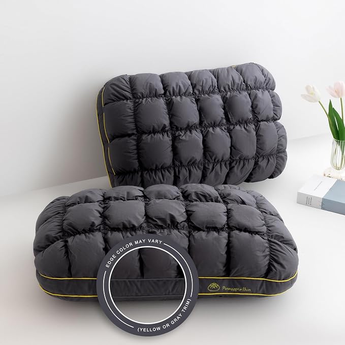 YOUR MOON Fluffy Support Bed Pillow Standard Size Set of 2, Super Soft Premium by YOURMOON
