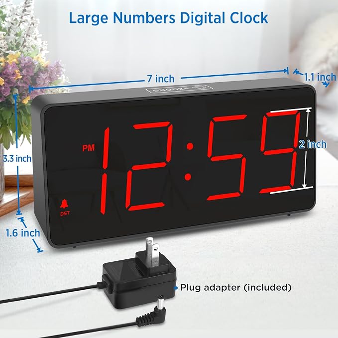 Peakeep Digital Clock, Alarm Clock - Image 2