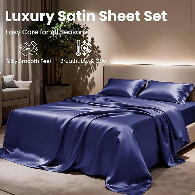 Love's cabin Satin Queen Sheets Set - Image 8