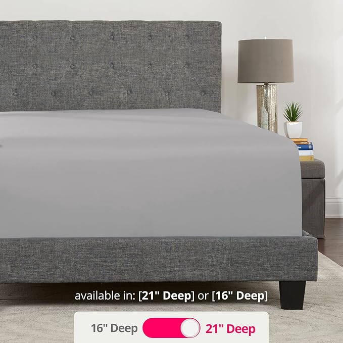 Queen Fitted Sheet Only Deep–Pocket – Extra Deep Pocket Queen Fitted Sheet – - Image 3